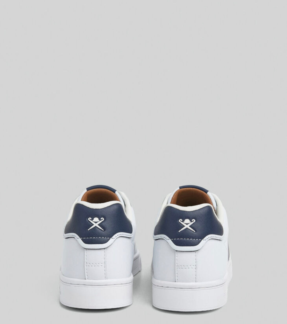 HACKETT HMS21333 MICROPERFORATED LEATHER TRAINERS