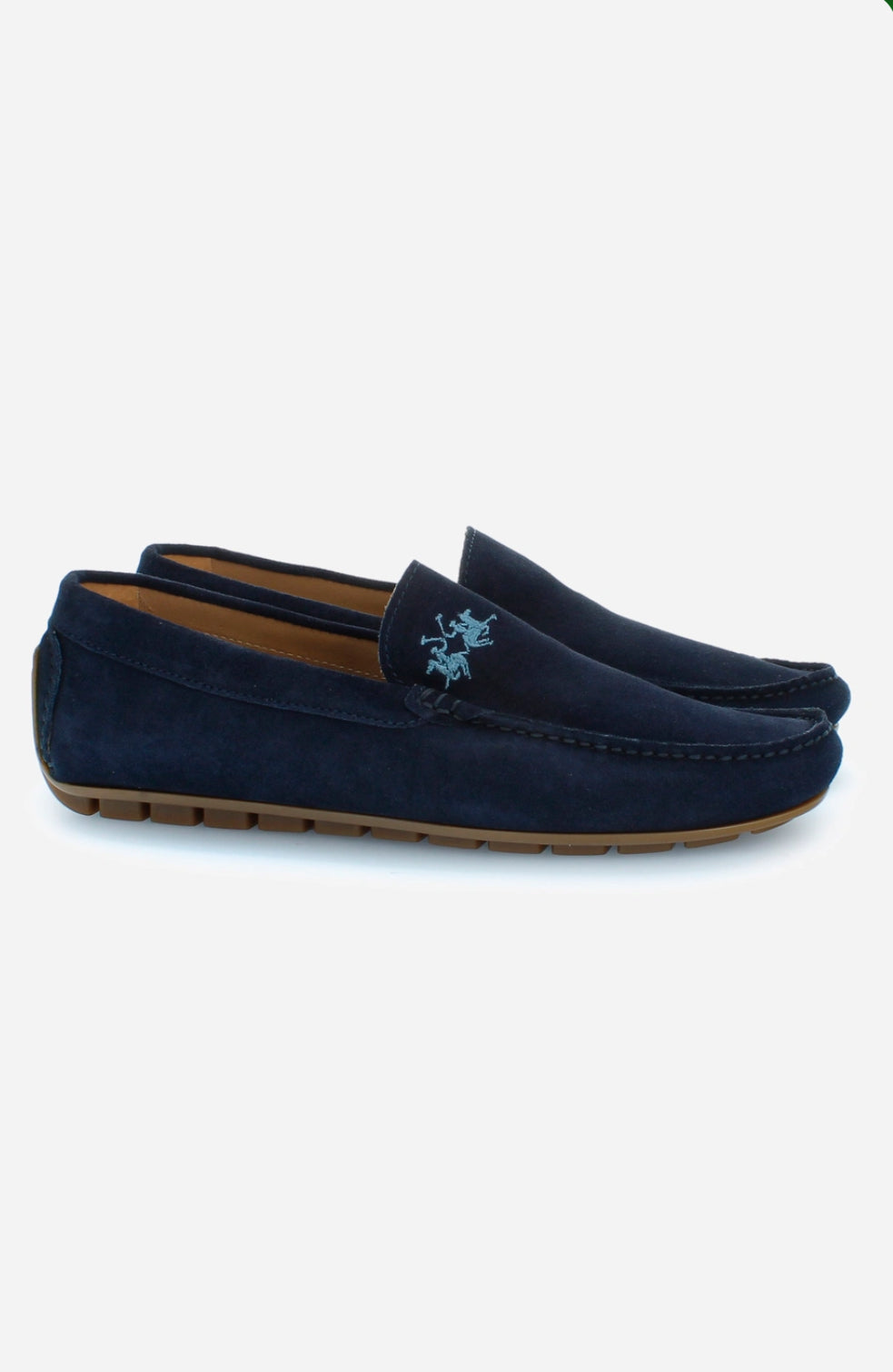 LA MARTINA Men's suede loafers LFM241.091.3200