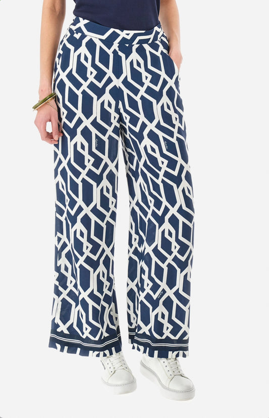 LA MARTINA WOMAN REGULAR FIT PALAZZO TROUSER YWT011