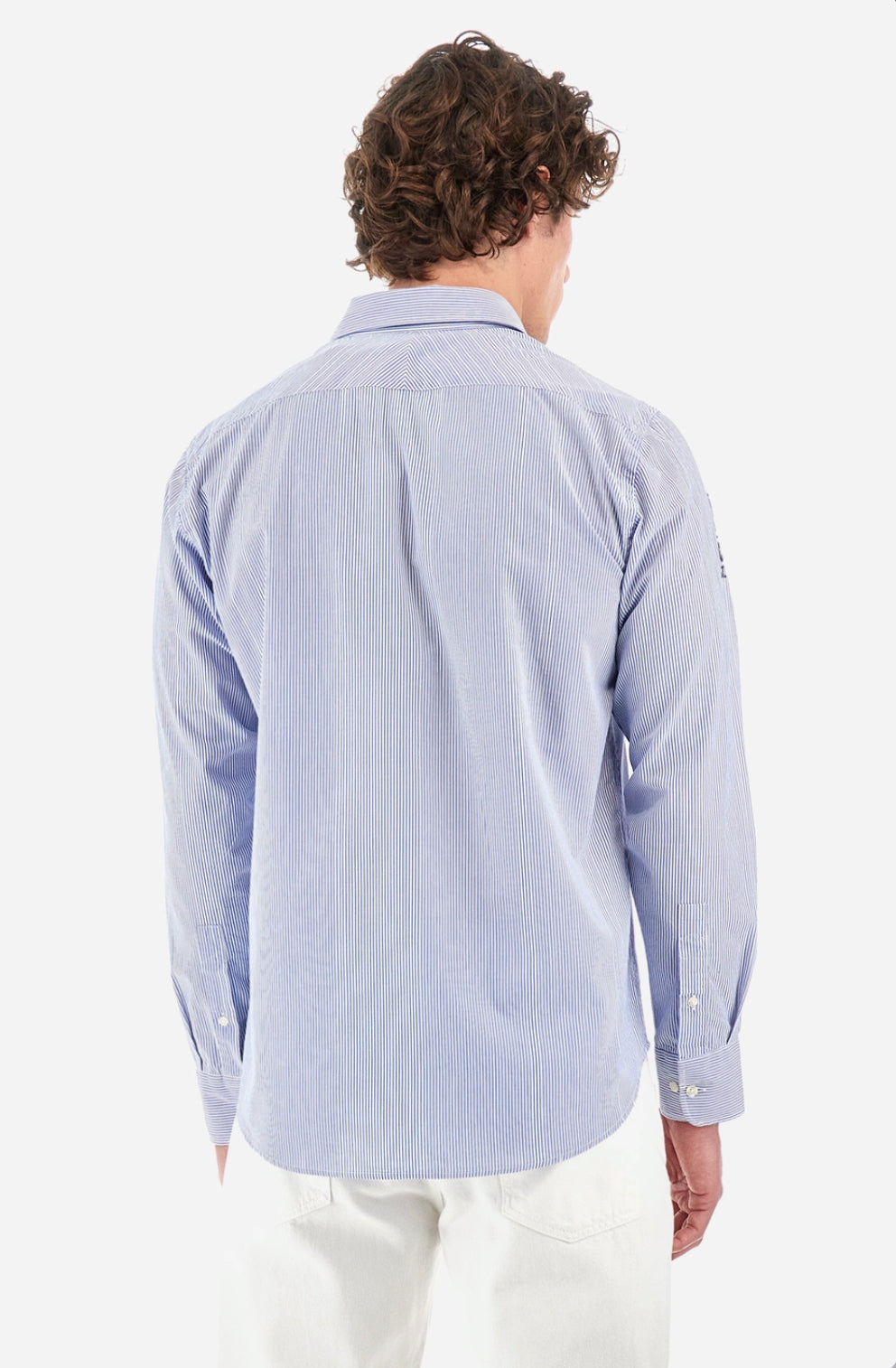 LA MARTINA Poplin shirt with a striped pattern YMC