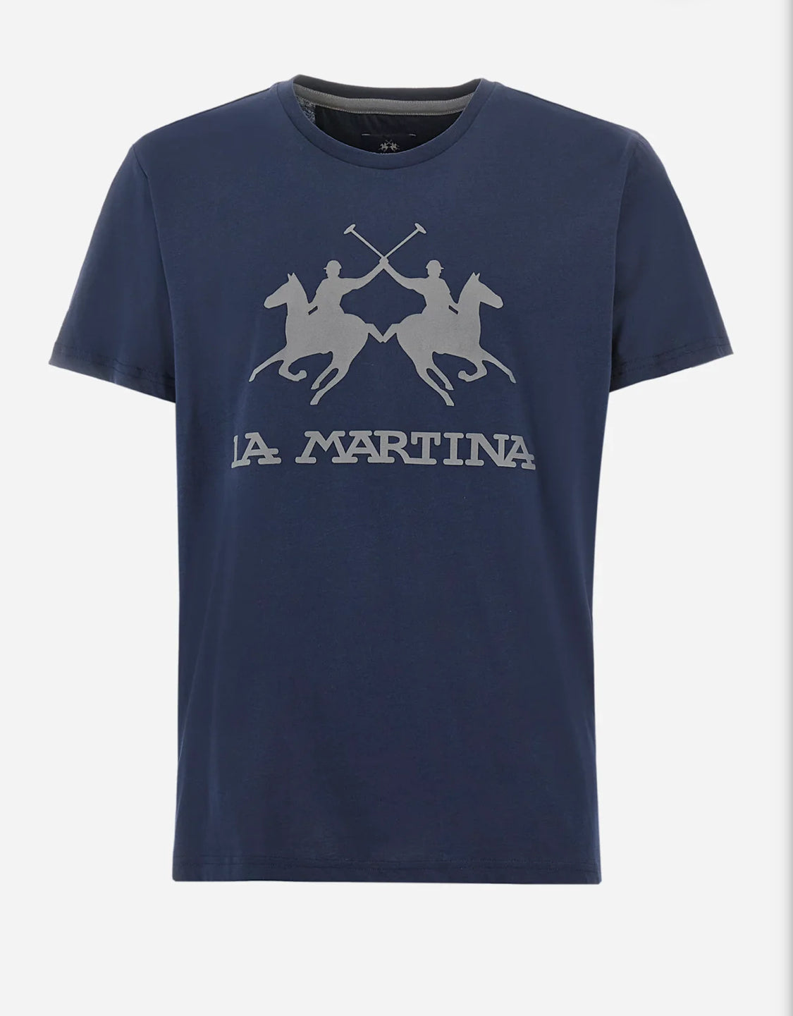 LA MARTINA MAN BASIC T-SHIRT CCMR05 BLUE