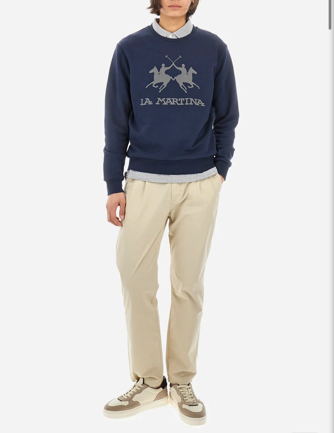 LA MARTINA MEN FLEECE CREW NECK CCMF01