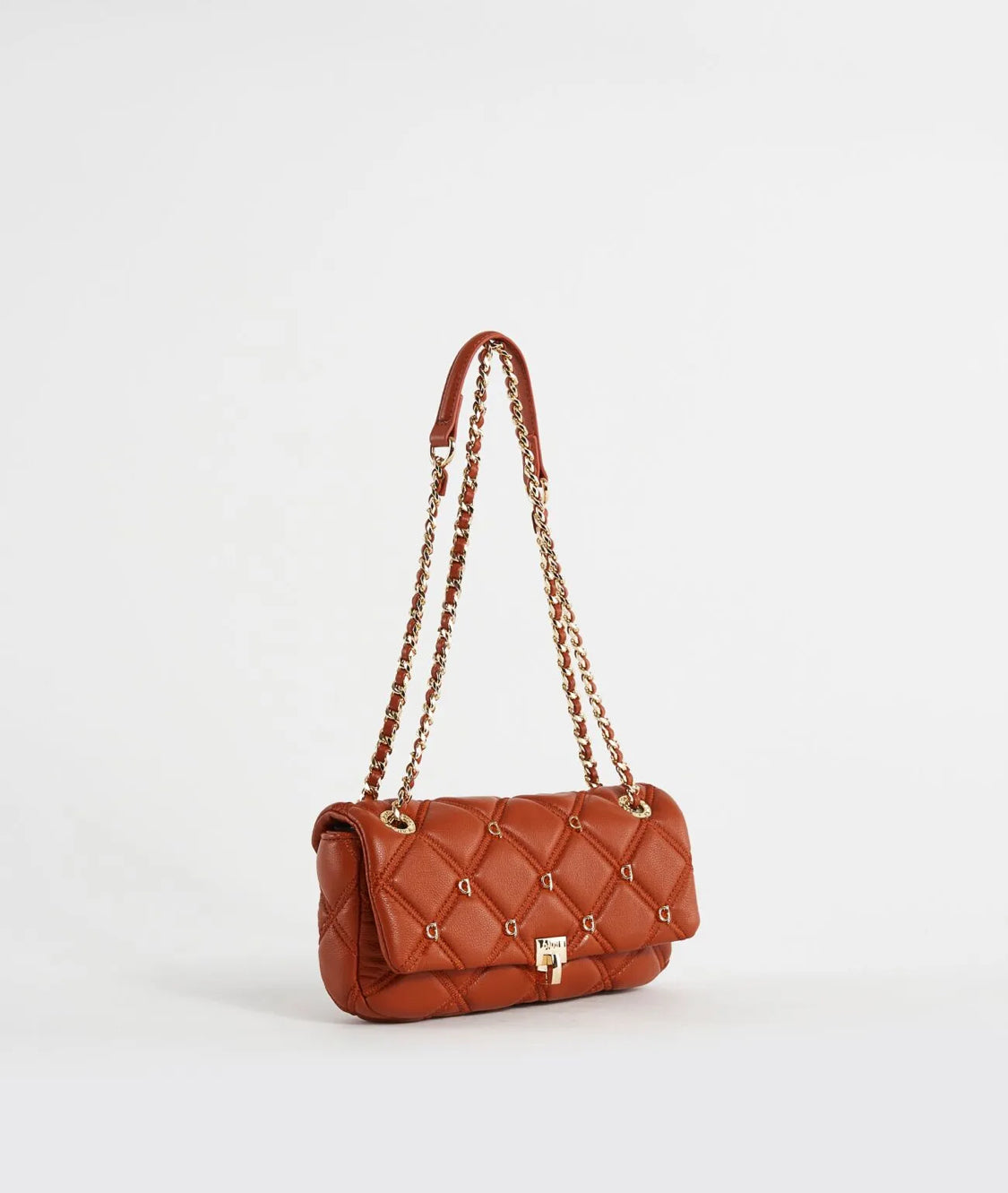 Gaudi Orange quilted shoulder bag V4AI-11832