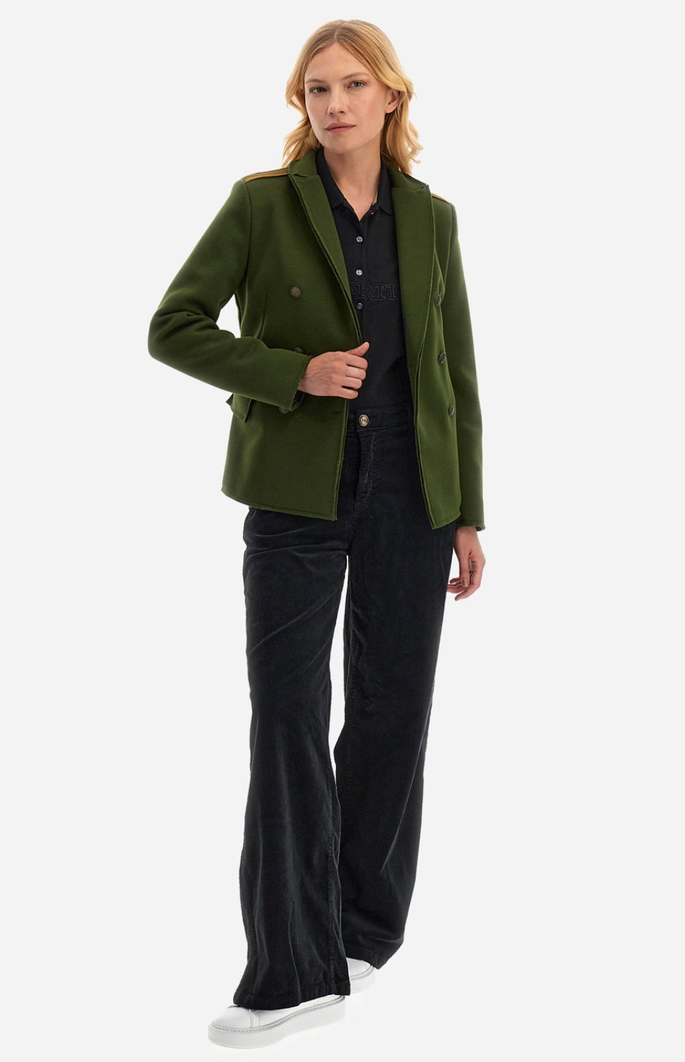 LA MARTINA WOMAN JACKET DOUBLE-BREASTED VISCOSE