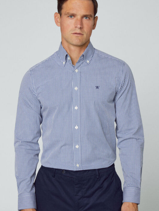 HACKETT MAN GINGHAM SHIRT SLIM FIT HM309602