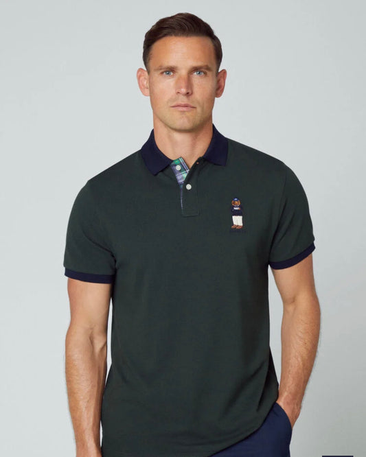 HACKETT COTTON POLO SHIRT WITH HARRY LOGO HM563193