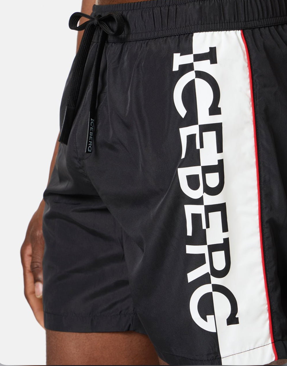 ICEBERG SWIM TRUNKS WITH VERTICAL LOGO ICE4MBM09