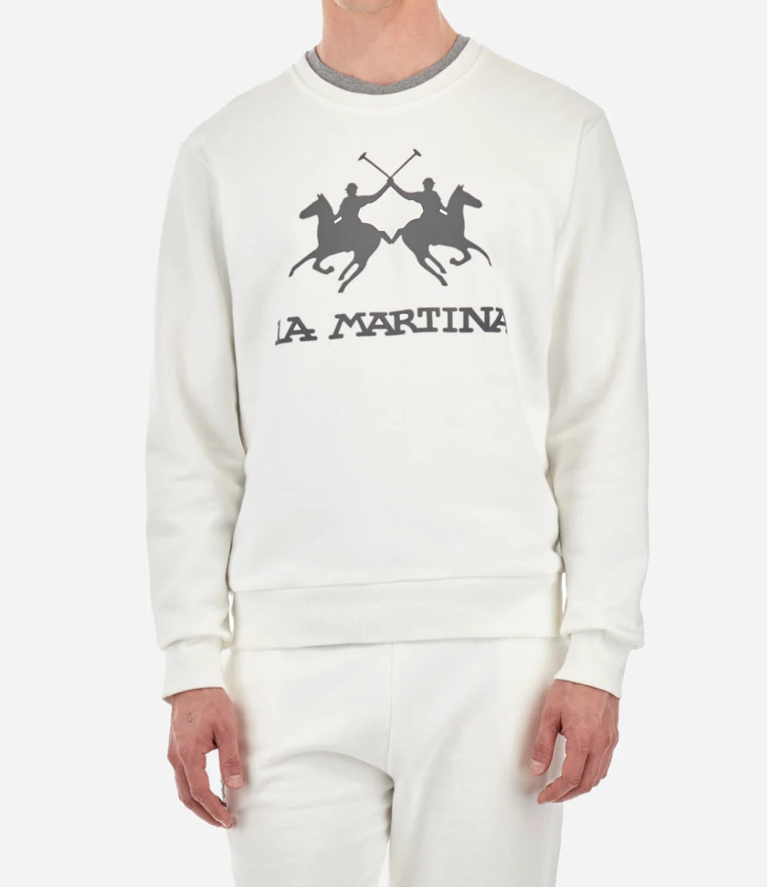 LA MARTINA MEN BASIC FLEECE CREW NECK CCMF01