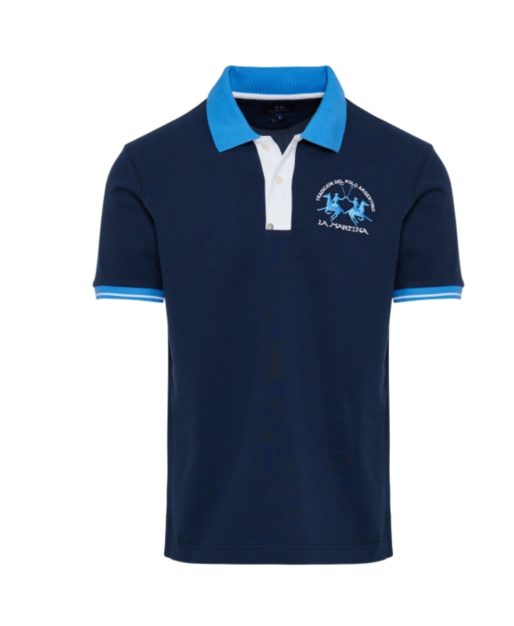 LA MARTINA MAN POLO SHIRT IN ELASTICATED COTTON YMP005