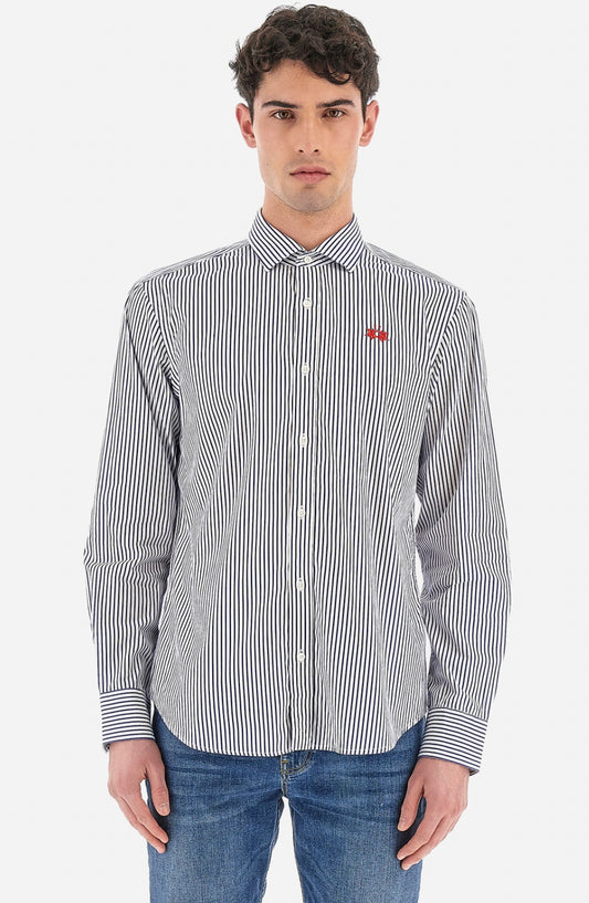 LA MARTINA MAN SHIRT STRIPED POPLIN WMC019