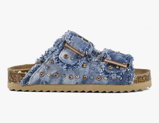 LA MARTINA KIDS Denim sandal with rhinestones HC.2409 for children girls