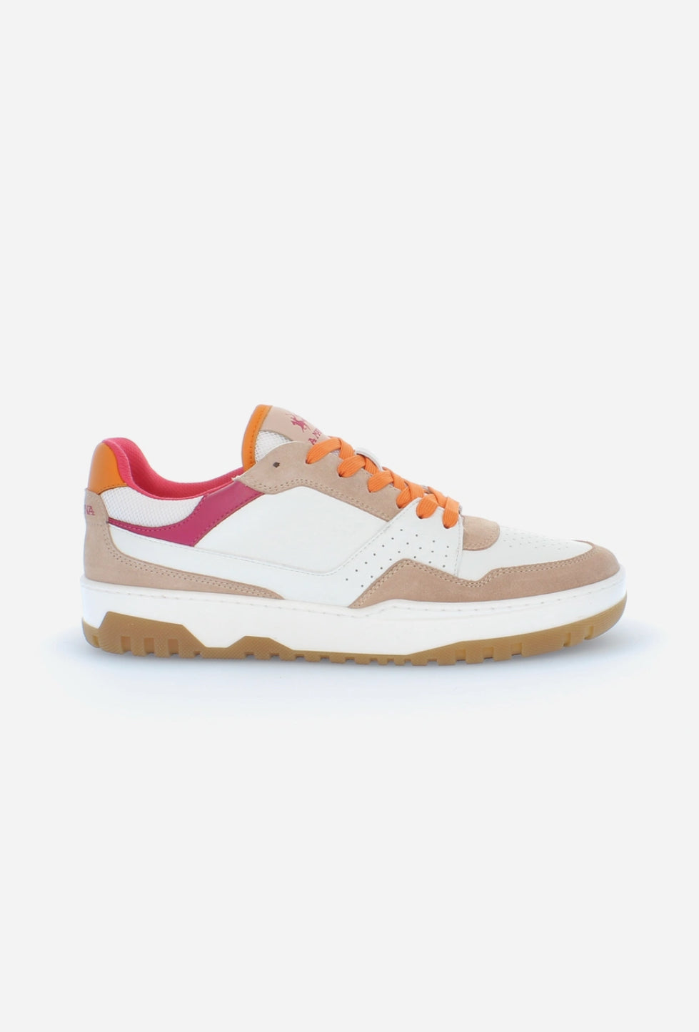 LA MARTINA WOMAN vintage basketball sneaker in mixed vegetable leather - Field 85 LFW241.500.4220