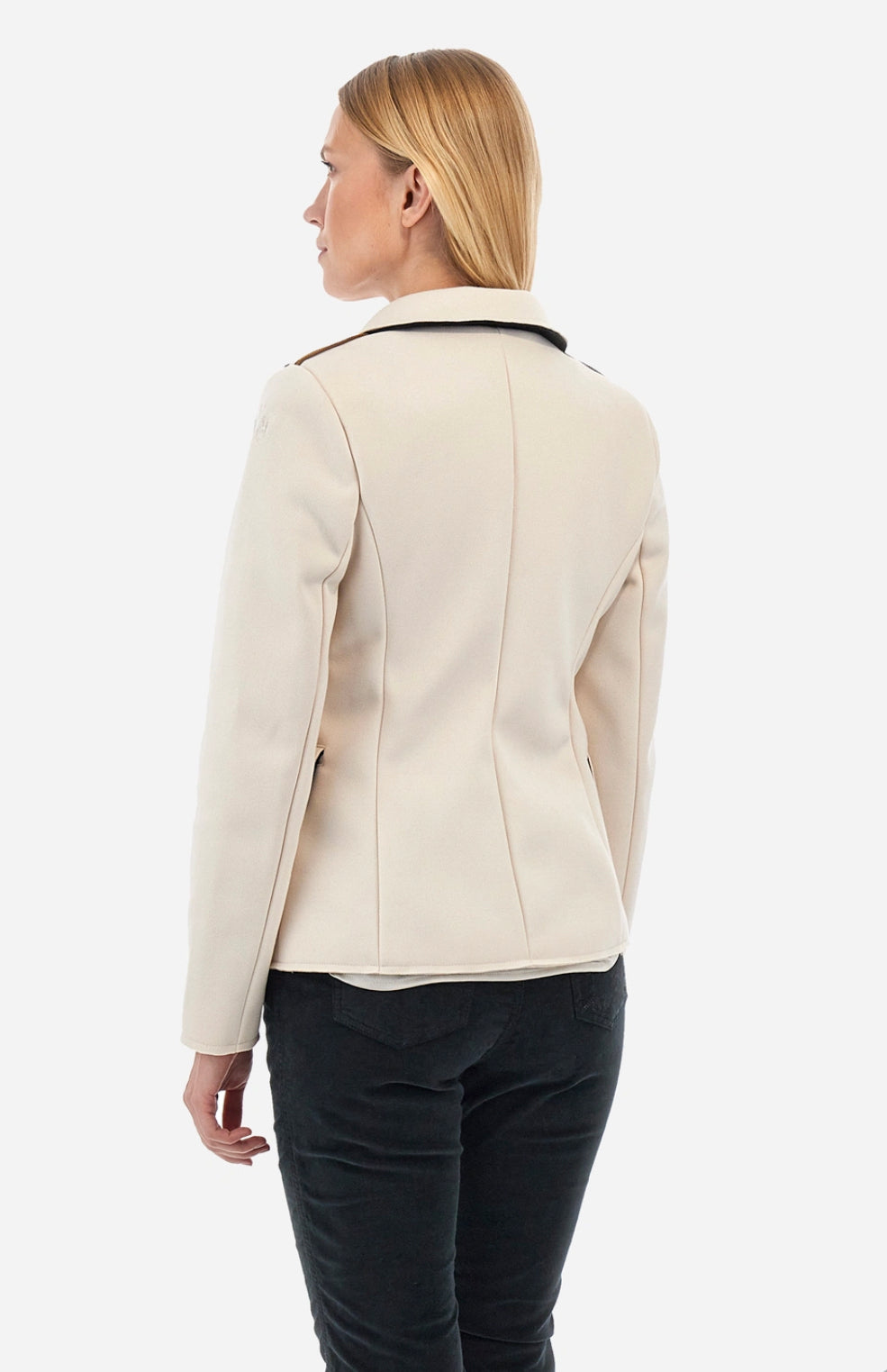 LA MARTINA WOMAN JACKET GUARDS Double-breasted viscose WWJG30