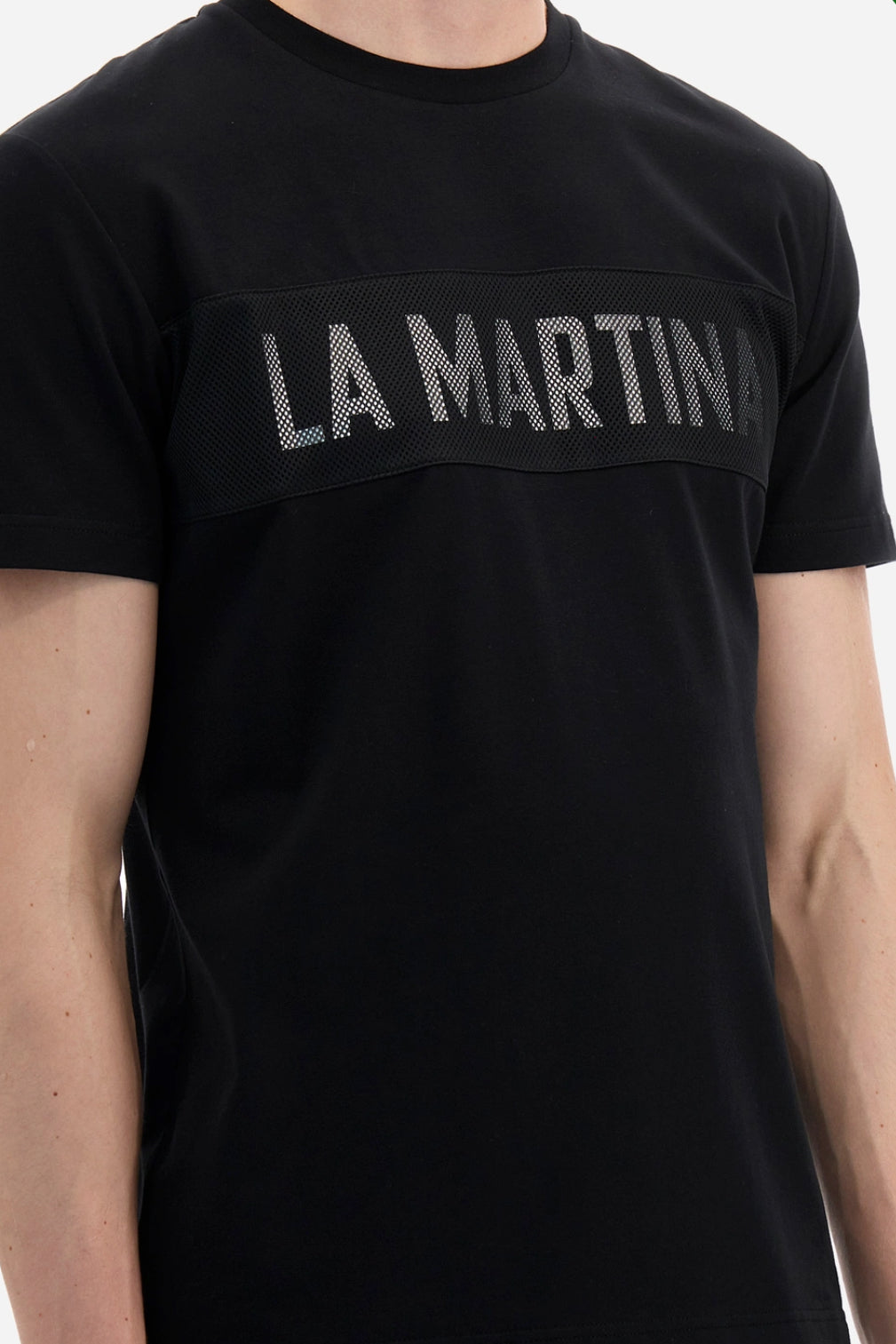 LA MARTINA MAN Regular-fit polo shirt in elasticated cotton YMR305