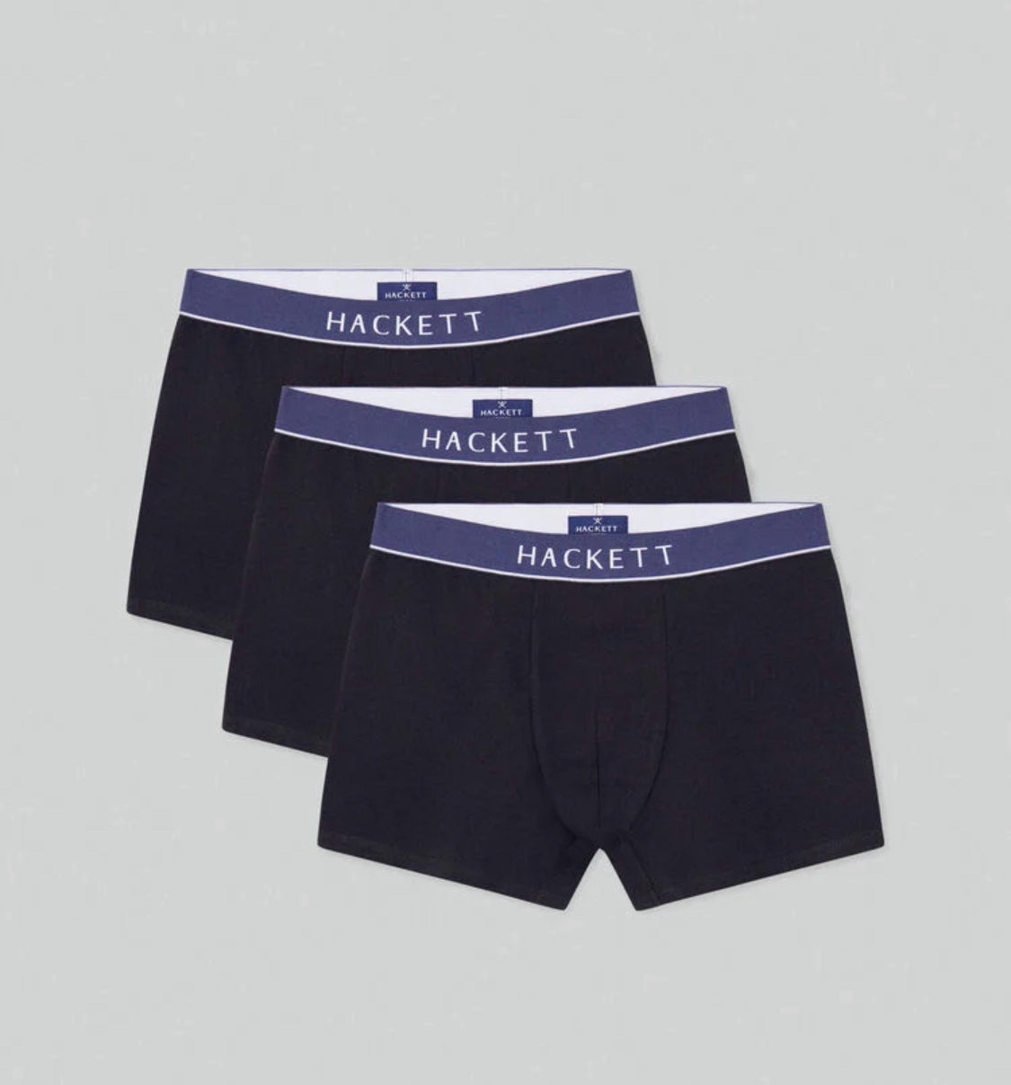 HACKETT 3-PACK TRUNK BOXERS BLACK HMU10600