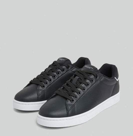 HACKETT HMS21333 MICROPERFORATED LEATHER TRAINERS