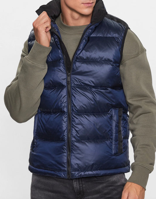 LA MARTINA MAN PADDED VEST SHINY GILET WMO300