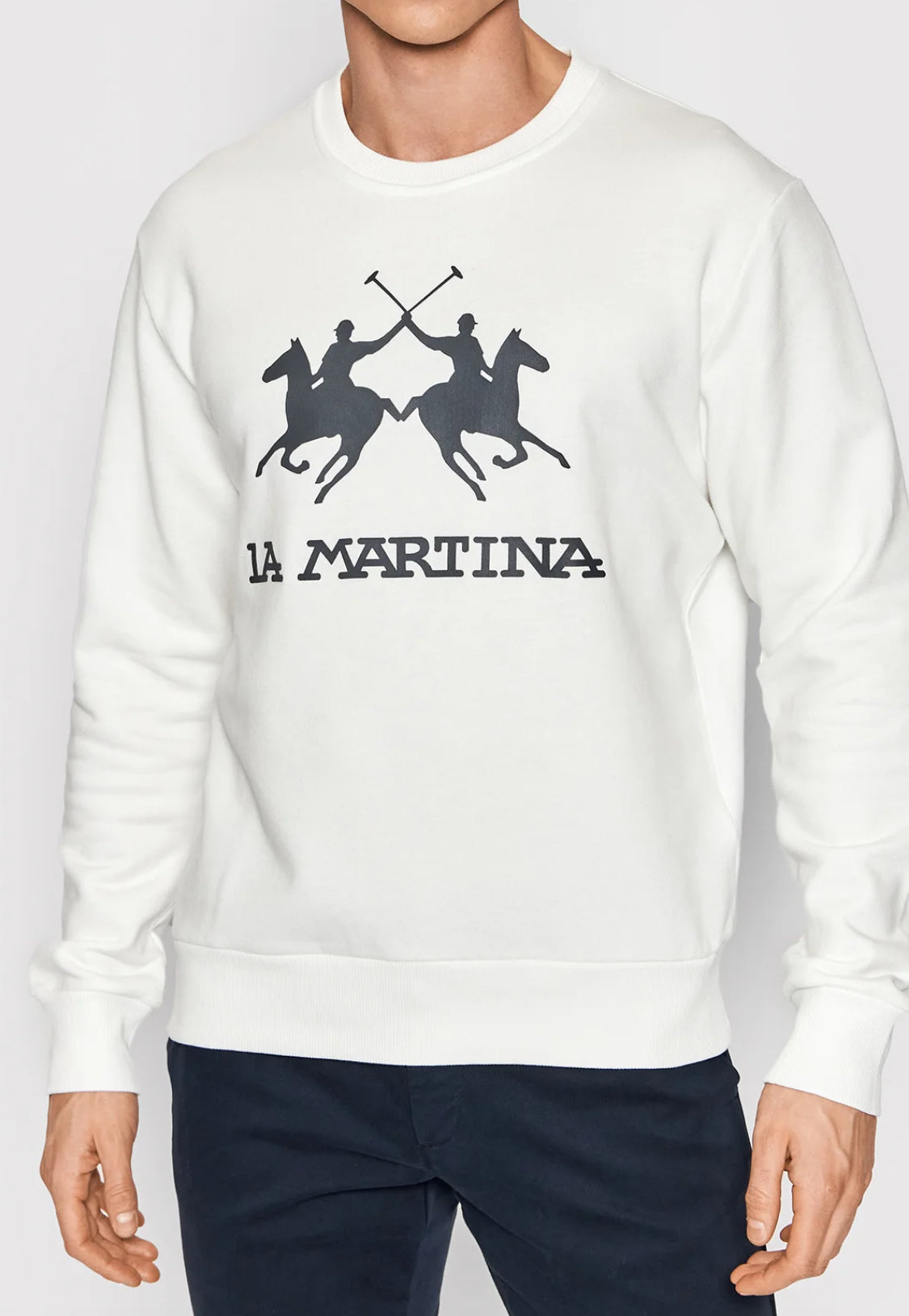 LA MARTINA MEN BASIC FLEECE CREW NECK CCMF01