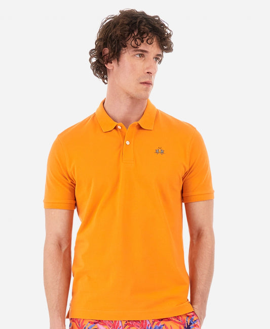 LA MARTINA MAN POLO SHIRT YMP002 ORANGE