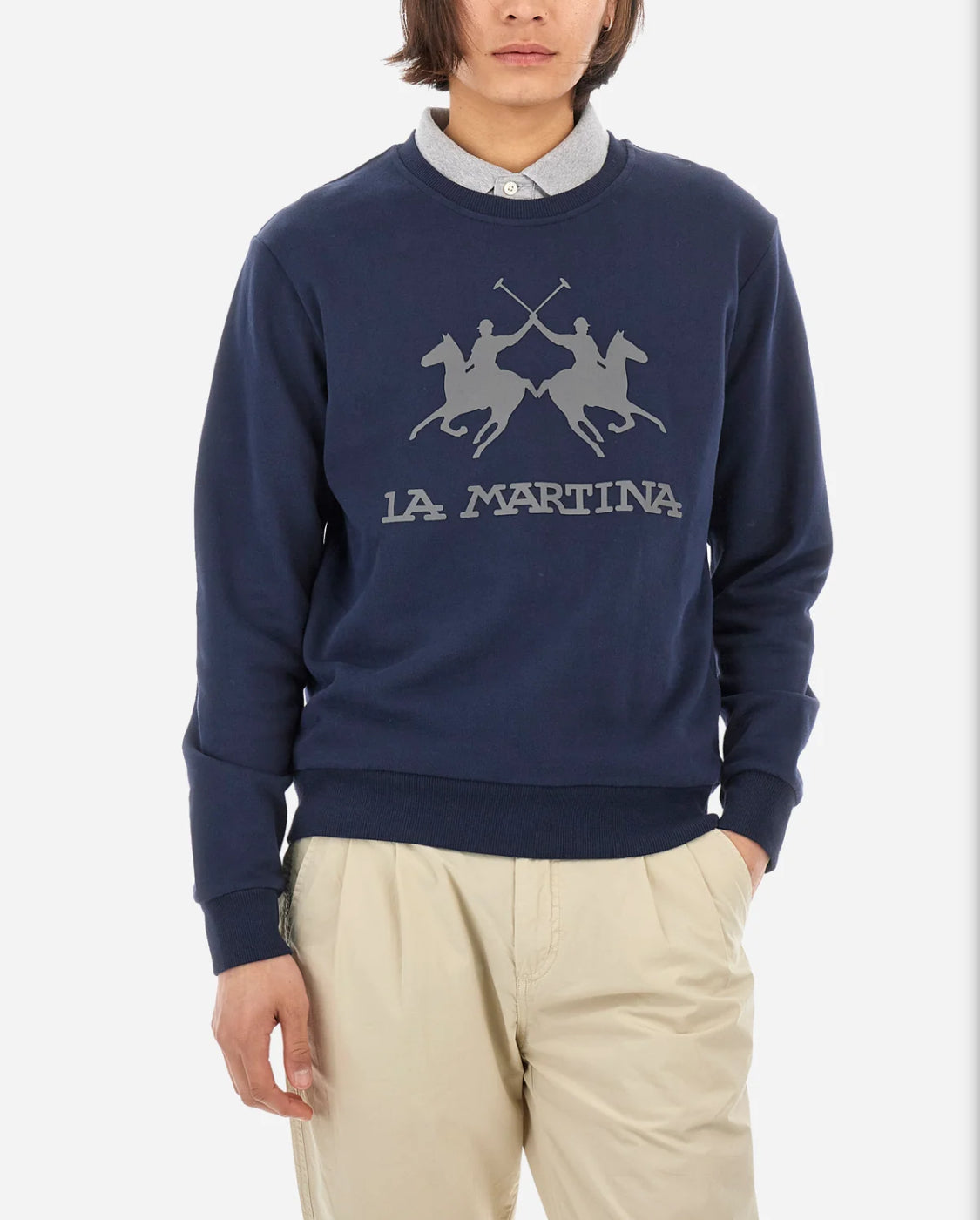 LA MARTINA MEN FLEECE CREW NECK CCMF01