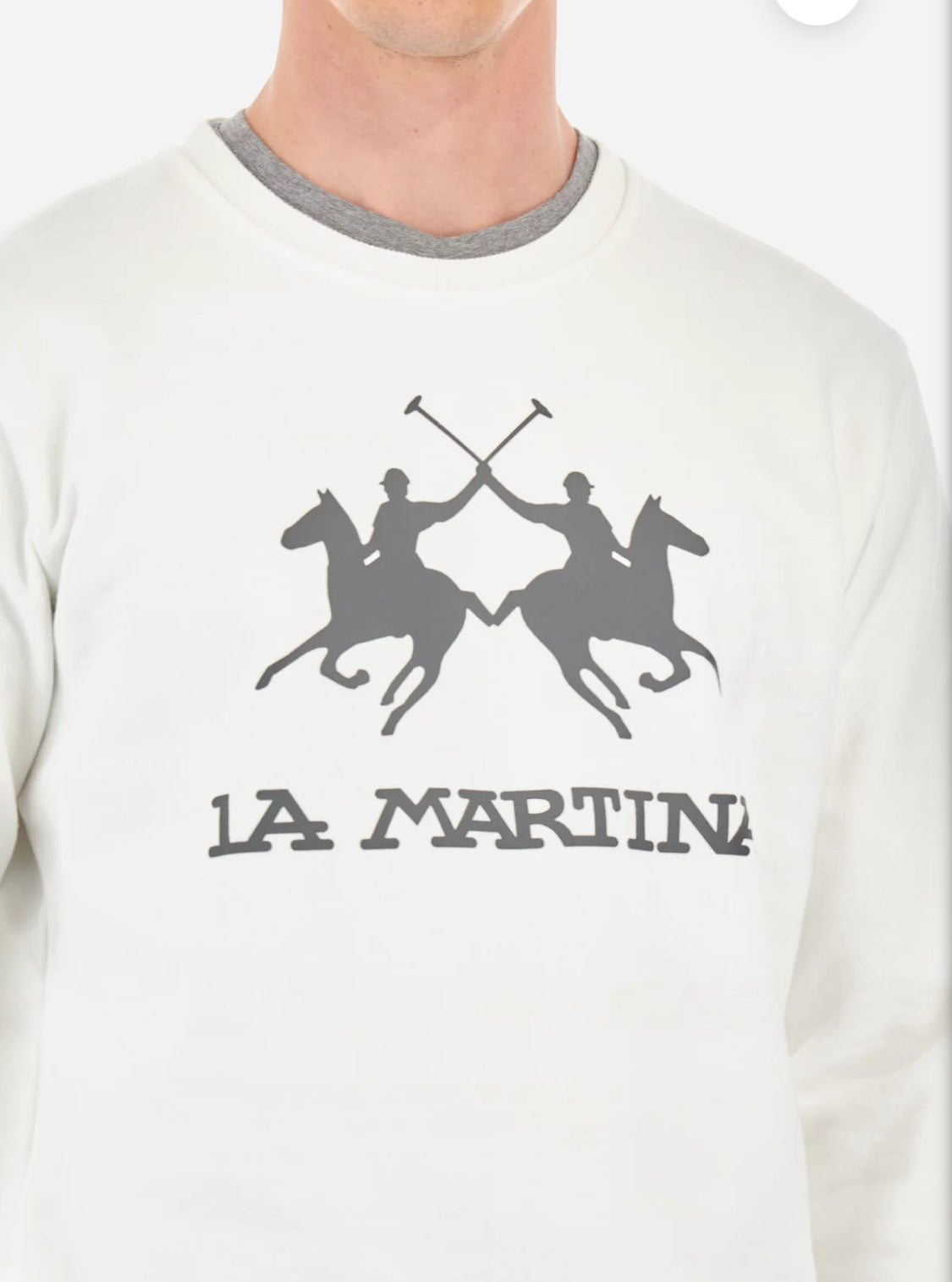 LA MARTINA MEN BASIC FLEECE CREW NECK CCMF01