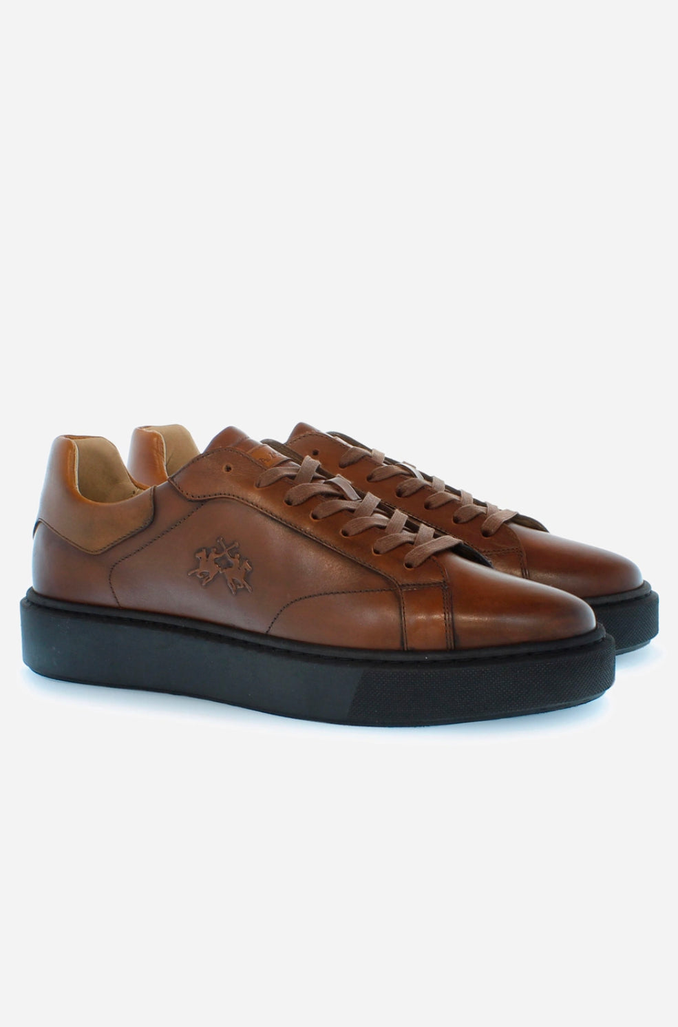 LA MARTINA MEN LEATHER VEGETABLE CALFSKIN SNEAKERS LFM232.001.3110