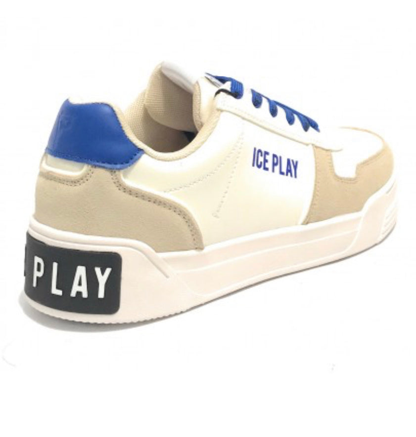 ICE PLAY SNEAKERS WHITE/beige/blue YALE002