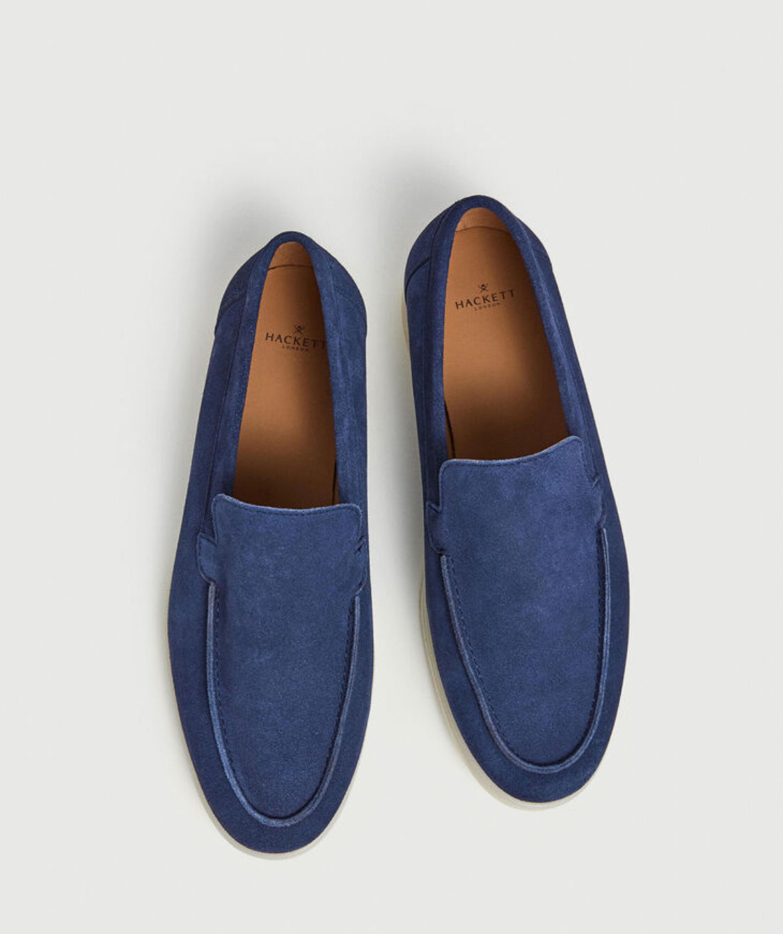 HACKETT MAN MINIMALIST SUEDE MOCCASINS MARTIN SIGNATURE HMS21361