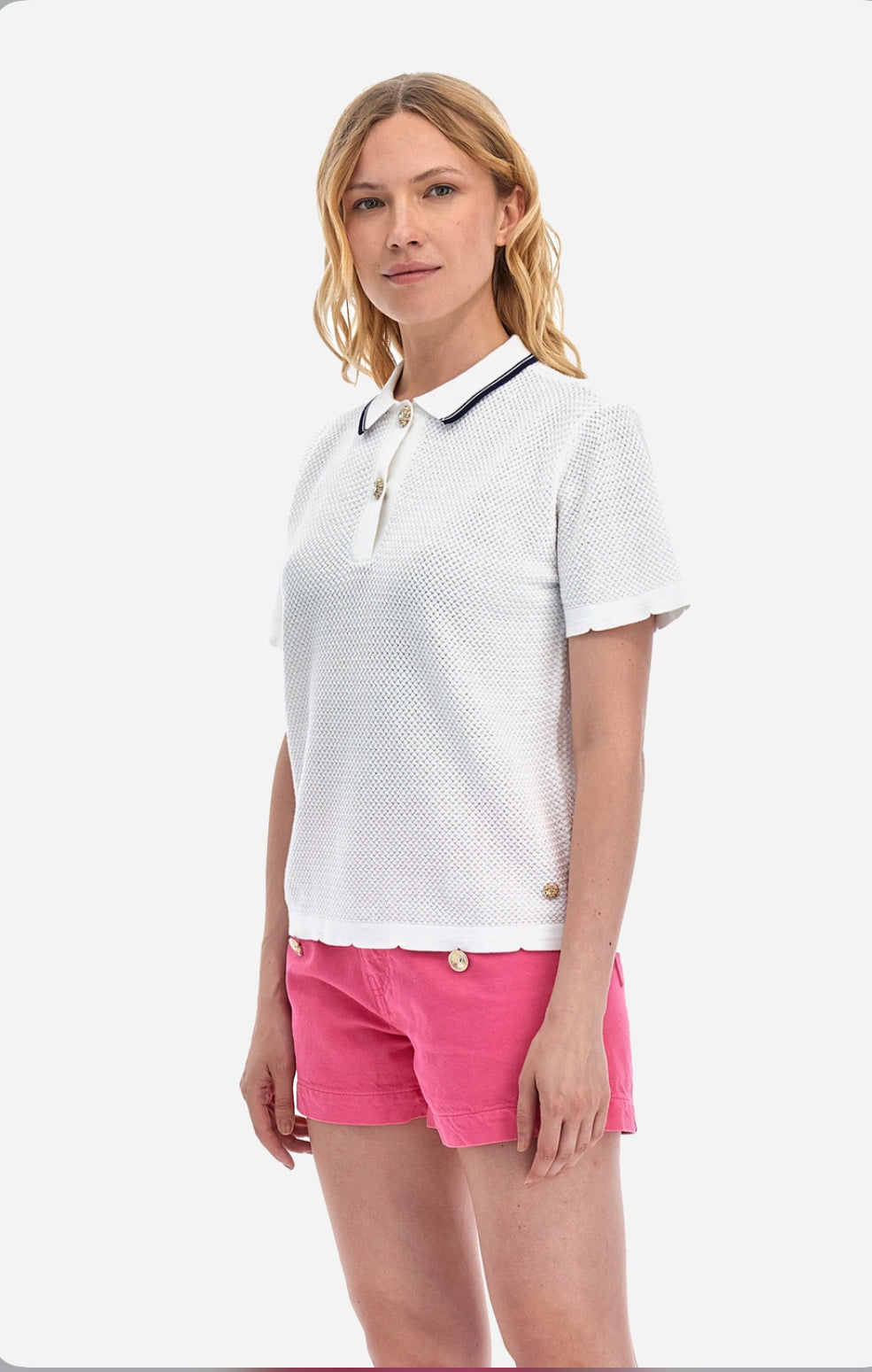 LA MARTINA Regular-fit Guards knitted polo shirt in cotton - Yesmina YWS004