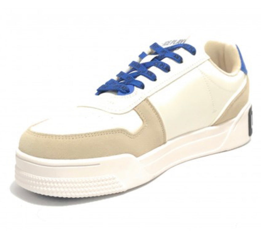 ICE PLAY SNEAKERS WHITE/beige/blue YALE002