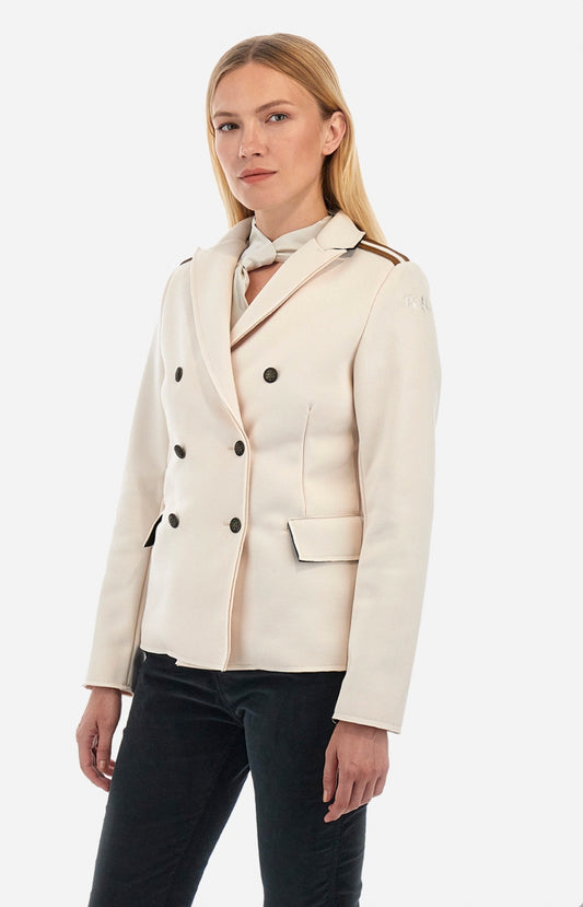 LA MARTINA WOMAN JACKET GUARDS Double-breasted viscose WWJG30