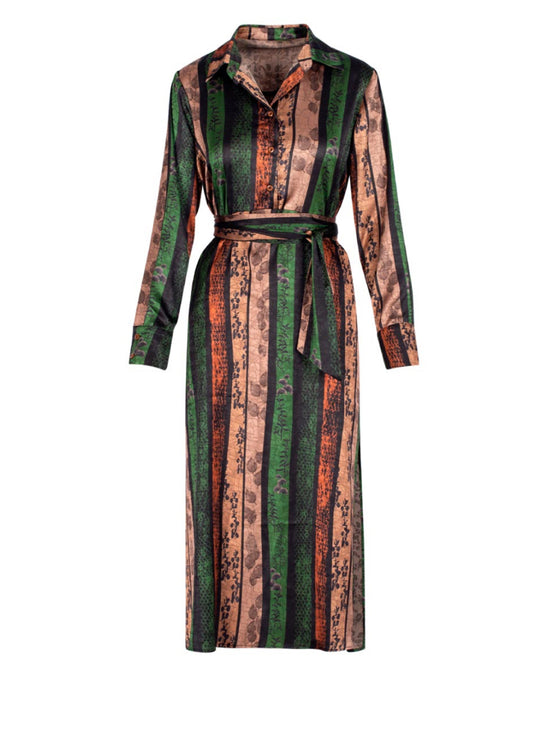 ΑAnonyme forest SIDI long dress A124FD085