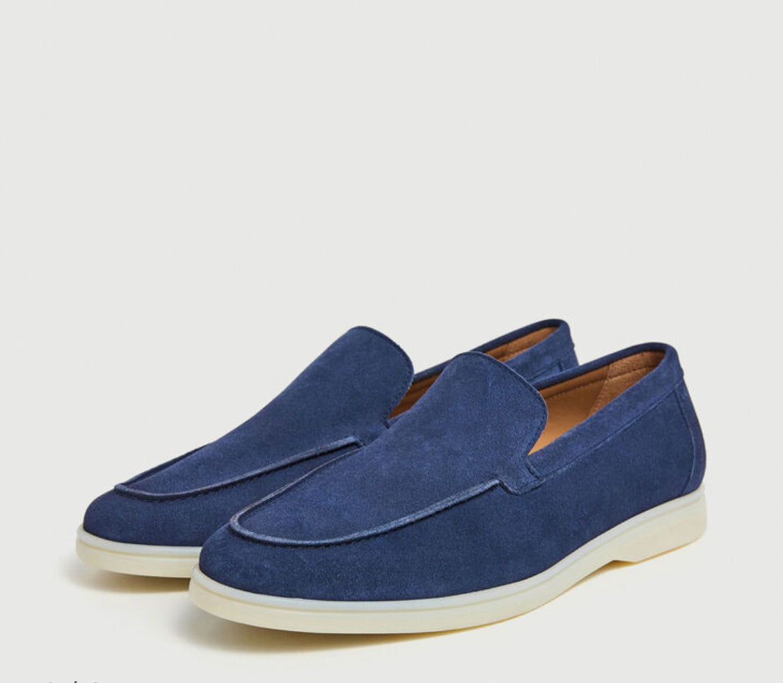 HACKETT MAN MINIMALIST SUEDE MOCCASINS MARTIN SIGNATURE HMS21361