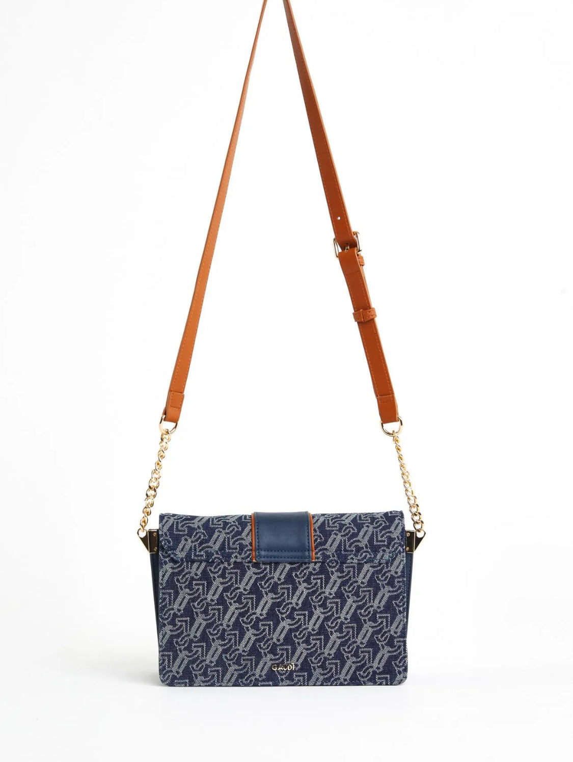 GAUDI DENIM CROSSBODY BAG WITH LOGO V3