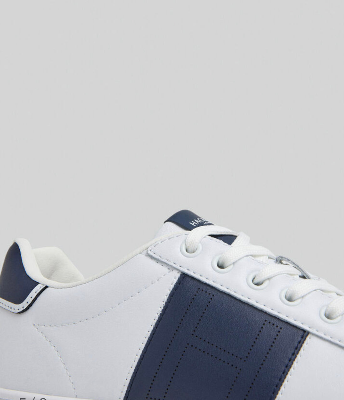 HACKETT HMS21333 MICROPERFORATED LEATHER TRAINERS