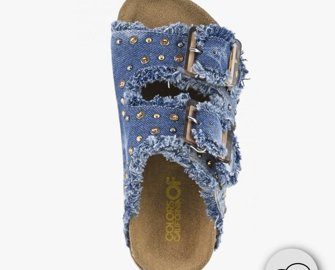 LA MARTINA KIDS Denim sandal with rhinestones HC.2409 for children girls