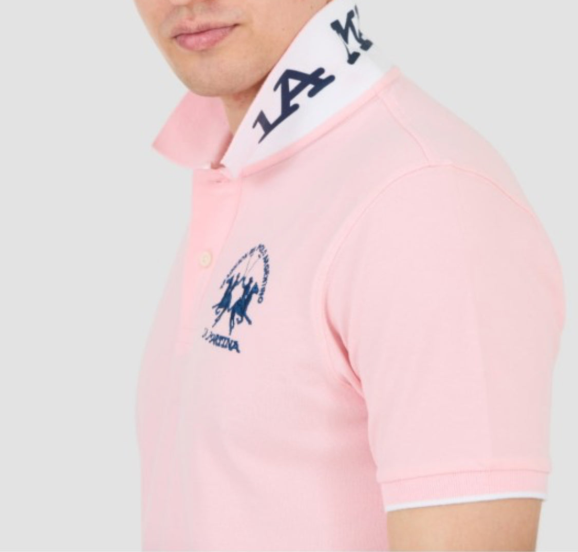 LA MARTINA MAN regular fit stretch cotton polo shirt YMP001