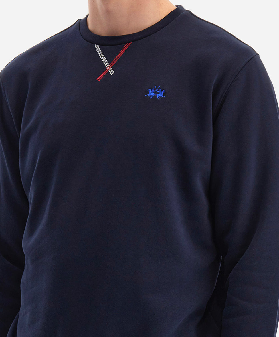 LA MARTINA MAN NECK SWEATSHIRT FLEECE WMF007