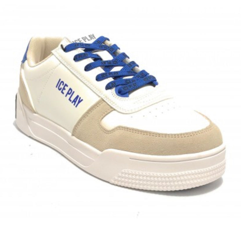 ICE PLAY SNEAKERS WHITE/beige/blue YALE002