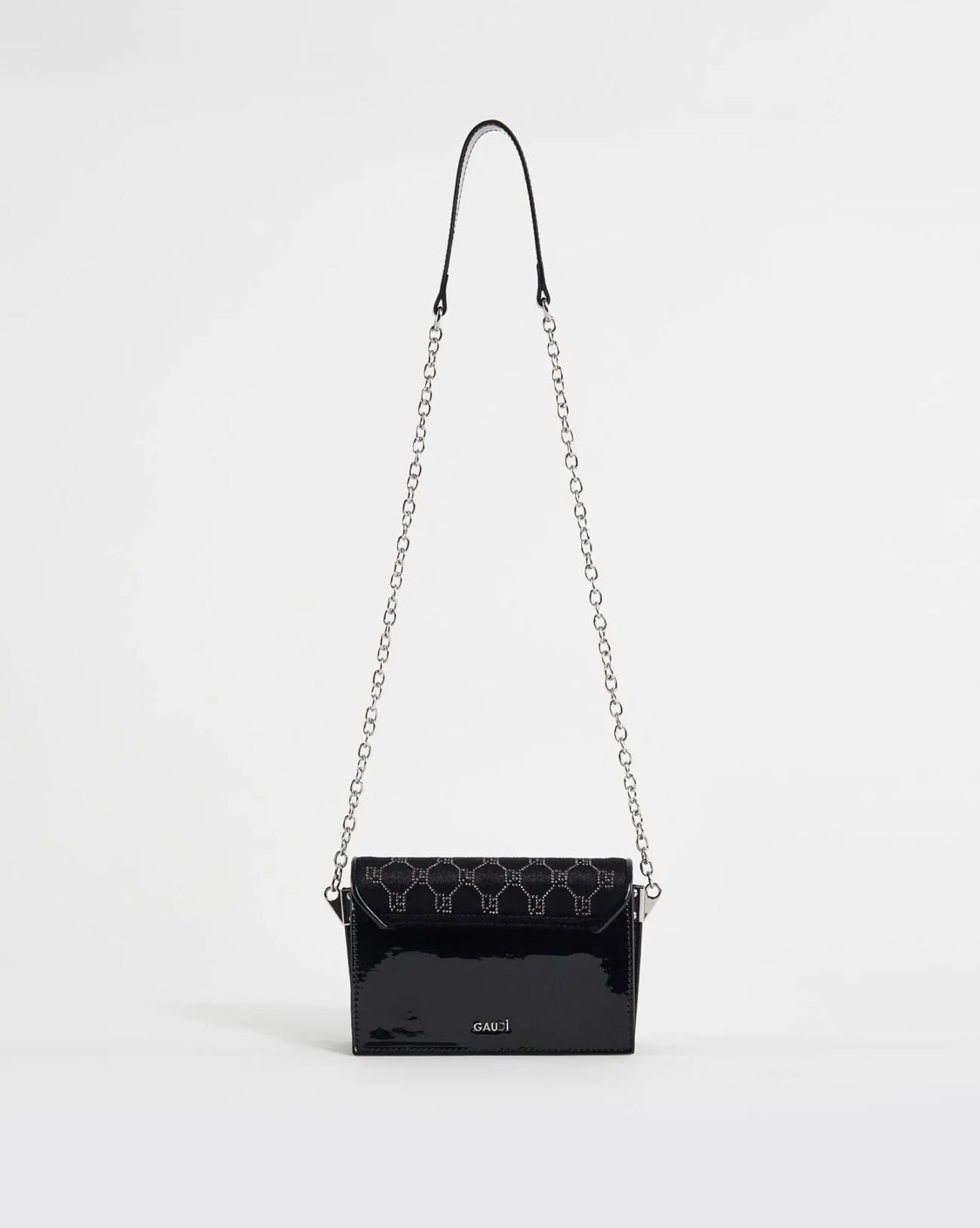 GAUDI BLACK VELVET crossbody bag V4A