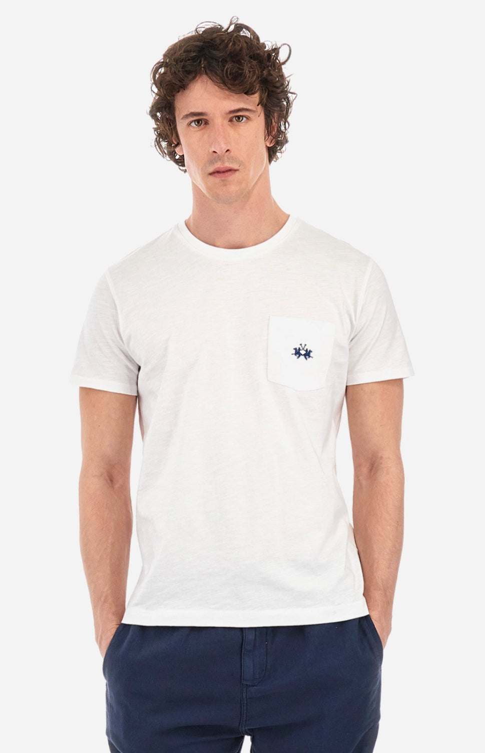 LA MARTINA MAN T-SHIRT WITH POCKET YMR006