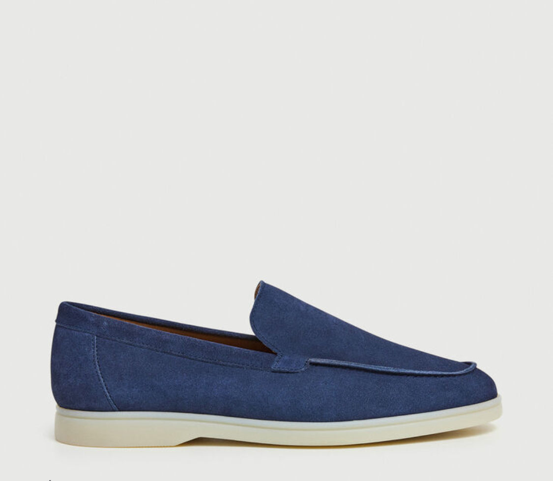 HACKETT MAN MINIMALIST SUEDE MOCCASINS MARTIN SIGNATURE HMS21361