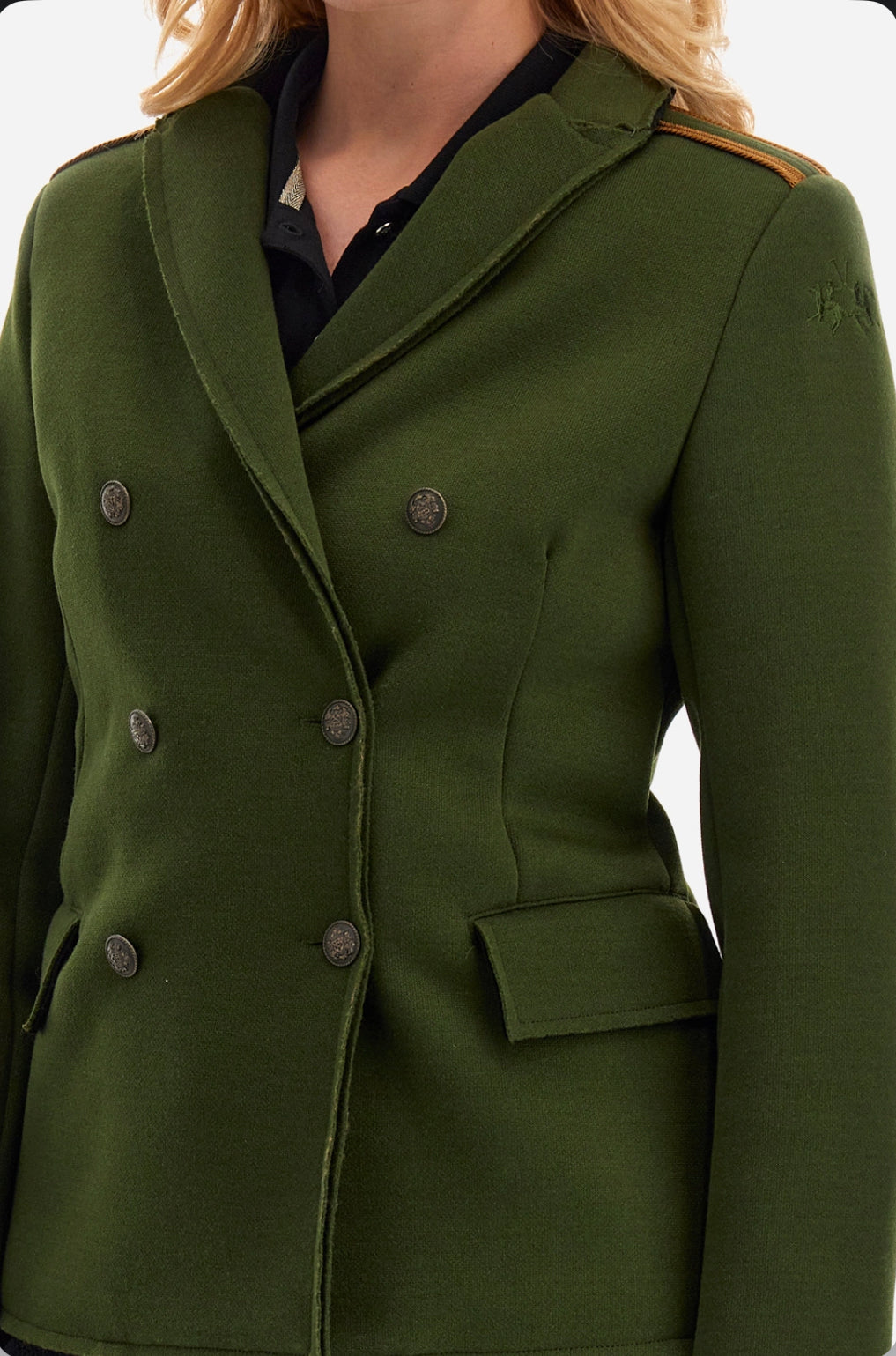 LA MARTINA WOMAN JACKET DOUBLE-BREASTED VISCOSE