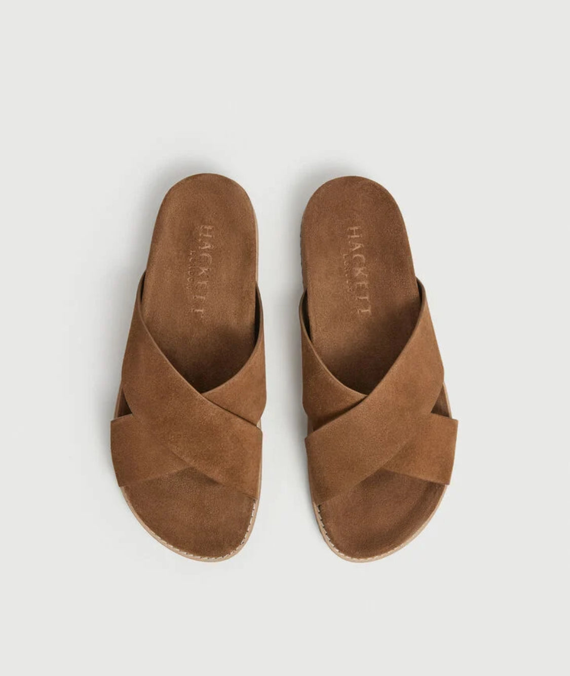 HACKETT MAN SUEDE CROSS SANDALS MIKONOS CROSSING  HMS21382