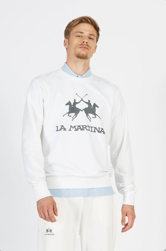 LA MARTINA MEN BASIC FLEECE CREW NECK CCMF01