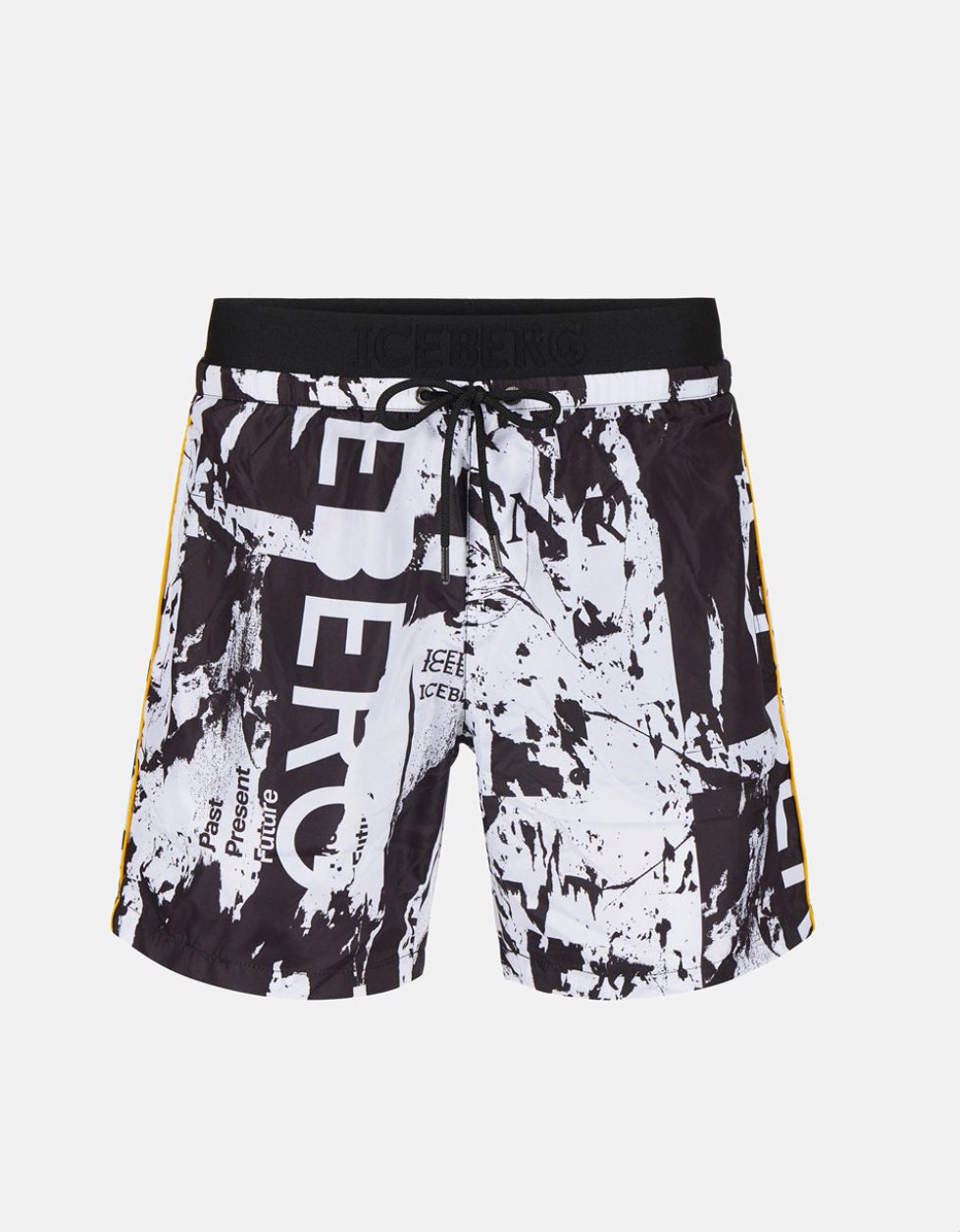 ICEBERG SWIM TRUNKS WITH ALLOVER  LOGO ICE4MBM06