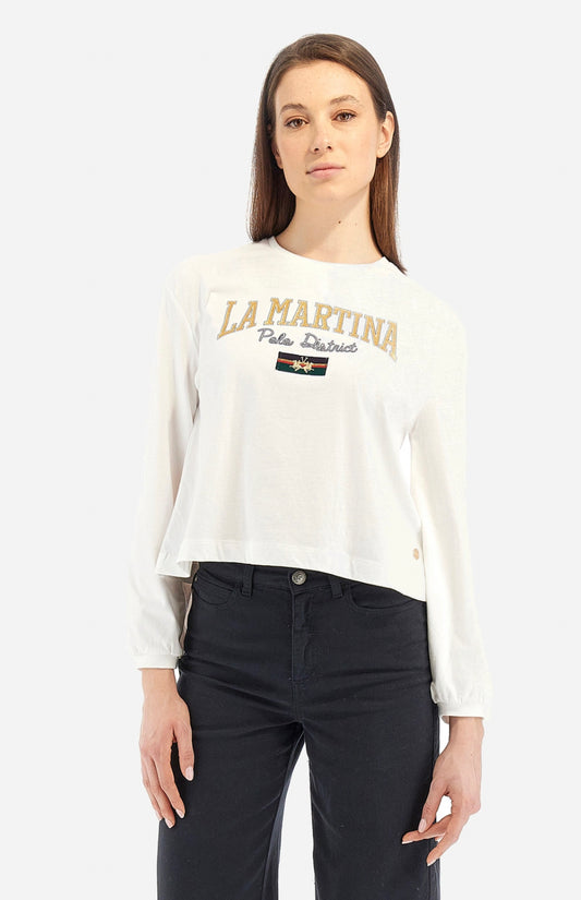 LA MARTINA WOMAN T-SHIRT LONG SLEEVE JERSEY WWR300