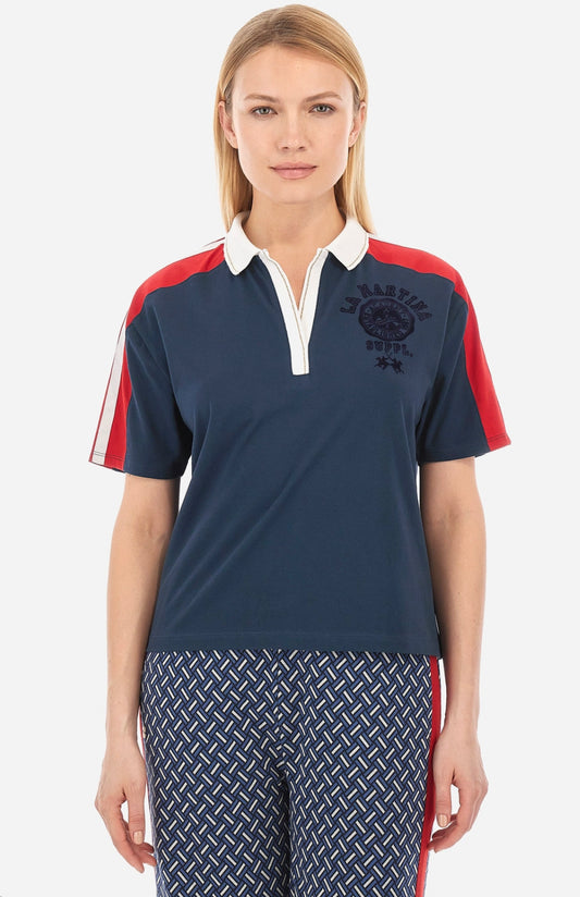 LA MARTINA WOMAN POLO PIQUET STRETCH WWP300