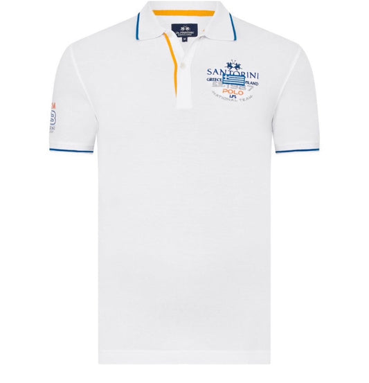 La Martina man Polo Piquet Stretch TMP329 SANTORINI