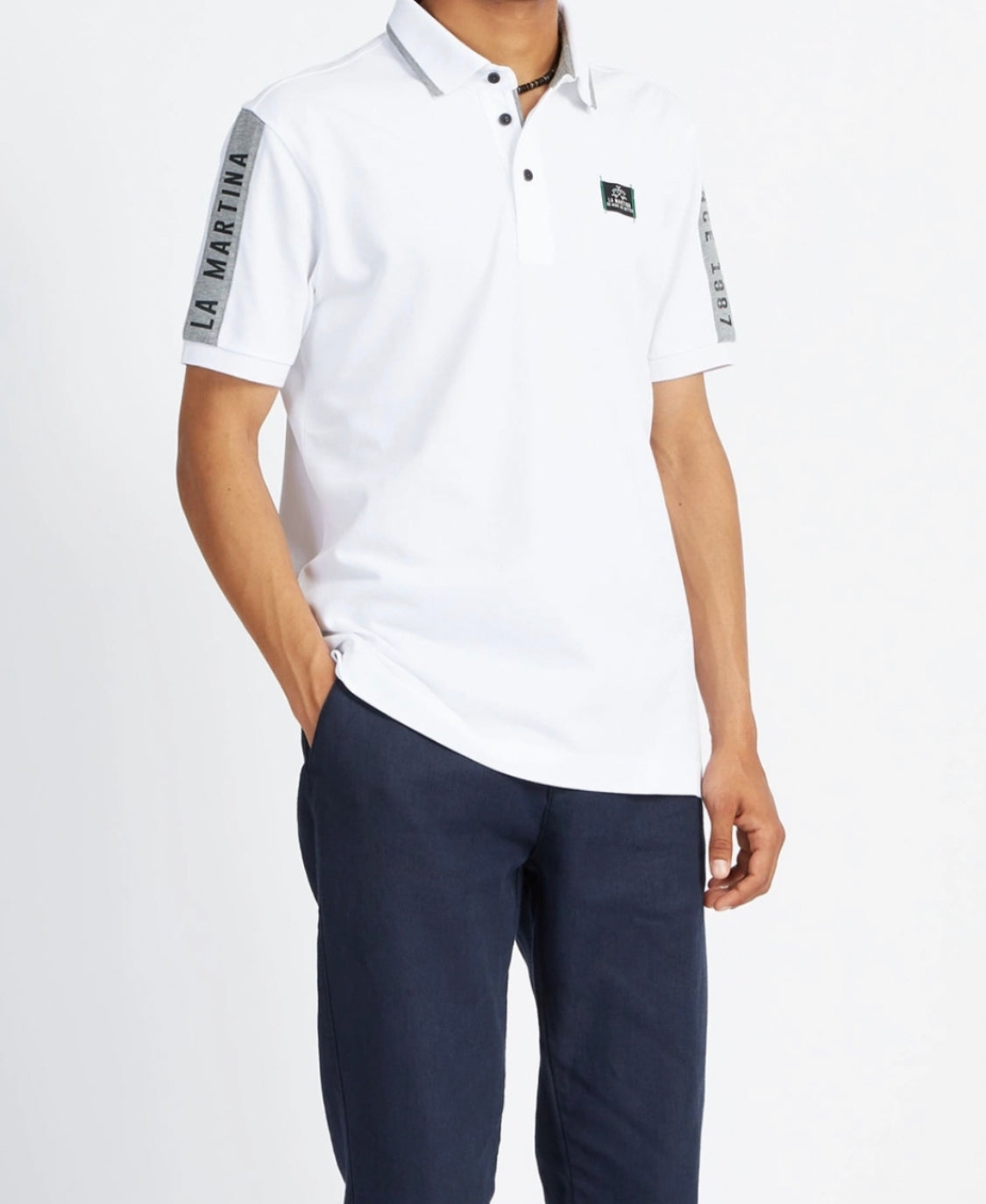 La Martina man Polo T-shirt White